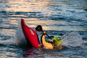 Water Athlete floundering